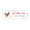 Rustic Farm Chicken Return Address