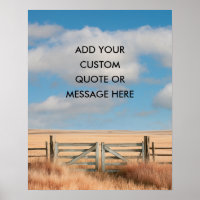 Rustic Farm Gate - Create Your Own Quate