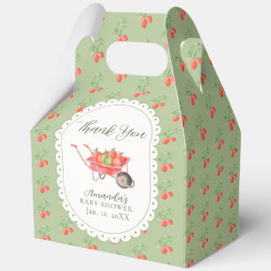 Rustic Farm Harvest Apple Of Our Eye Baby Shower Favor Box