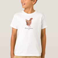 Rustic Farm Market Rooster Boy T-shirt