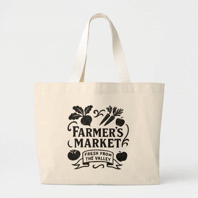 Rustic Farmer’s Market Tote (Front)