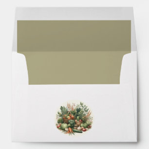 Rustic Farmers Market Baby Shower Envelope