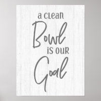 Rustic Farmhouse A Clean Bowl is our Goal Bathroom