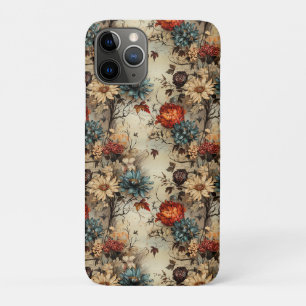 Rustic Farmhouse Autumn Pumpkin Floral iPhone 11 Pro Case
