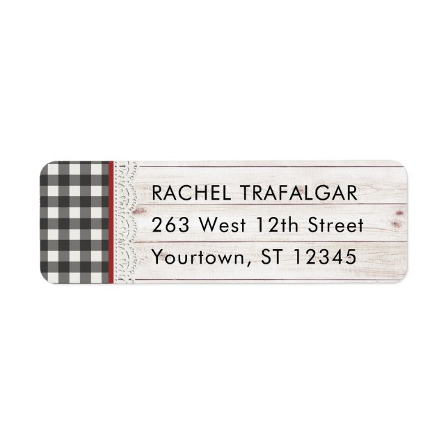 Rustic Farmhouse | Black and White Buffalo Check (Front)