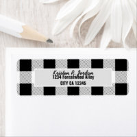 rustic farmhouse black white buffalo plaid party