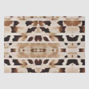 Rustic Farmhouse Cowboy Western Country Cow Print  Tissue Paper