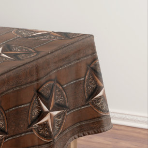 Rustic Farmhouse Cowboy Western Country Texas Star Tablecloth