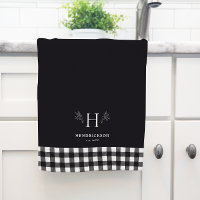 Rustic Farmhouse Family Name Monogram