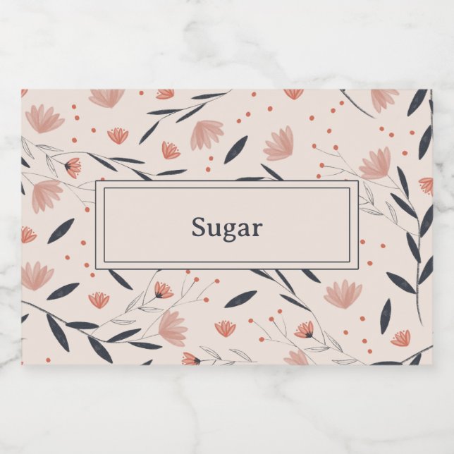 Rustic Farmhouse Florals Food Label (Single Label)