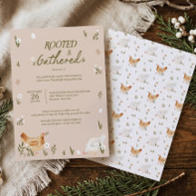 Rustic Farmhouse Hen Thanksgiving Harvest Dinner