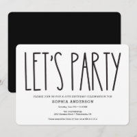 Rustic Farmhouse Invitation de fête d'anniversaire