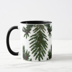 Rustic Farmhouse Pine Branch Combo Mug 