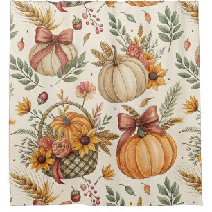 Rustic Farmhouse Pumpkin Sunflower in Autumn Tones