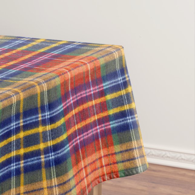 Rustic Farmhouse Texture | Vintage Buffalo Plaid  Tablecloth (In Situ)