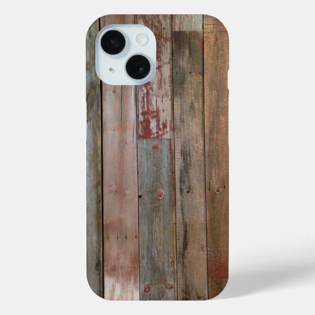 rustic farmhouse western country brown barn wood Case-Mate iPhone case (Back)