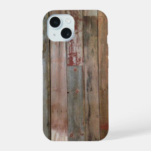 rustic farmhouse western country brown barn wood iPhone 15 case