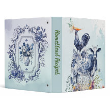 Rustic Farmhouse Whimsical Recettes Classeur