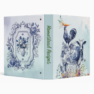 Rustic Farmhouse Whimsical Recipes Binder