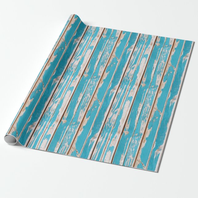 Rustic Farmhouse Wood  Wrapping Paper (Unrolled)
