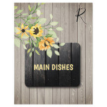 Rustic farmhouse wooden recipe organizer divider