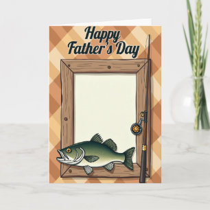 Rustic Fathers Day Angler Card