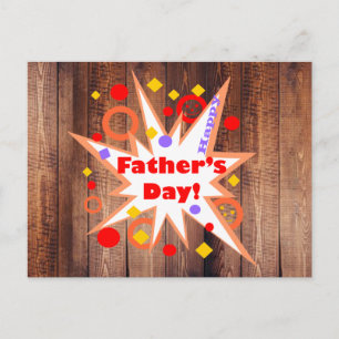 Rustic Father's Day Postcard