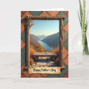 Rustic Fathers Day View Card