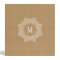 Rustic Faux Burlap Monogram Wedding Binder