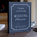 Rustic Faux Chalkboard Wedding Planner Mini Binder<br><div class="desc">Something old,  something new,  something chalkboard.. be organised and bang on trend with this cute mini wedding planning binder. Add your names and date of wedding.</div>