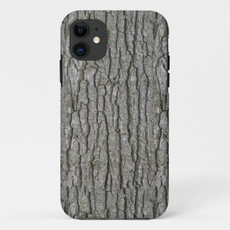 Rustic Faux Dry Wood Grain Tree Bark iPhone 11 Case