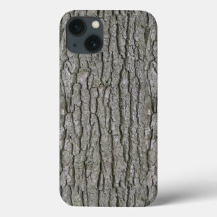 Rustic Faux Dry Wood Grain Tree Bark iPhone 13 Case