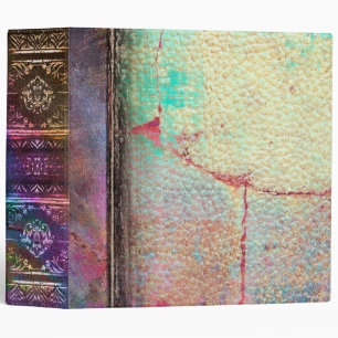Rustic Faux Iridescent Moleskine Ancient Tome Binder