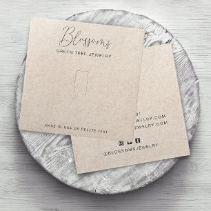 Rustic Faux Kraft Paper Ring Display Card