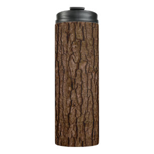 Rustic Faux Piece of Wood Grain Tree Bark Thermal Tumbler