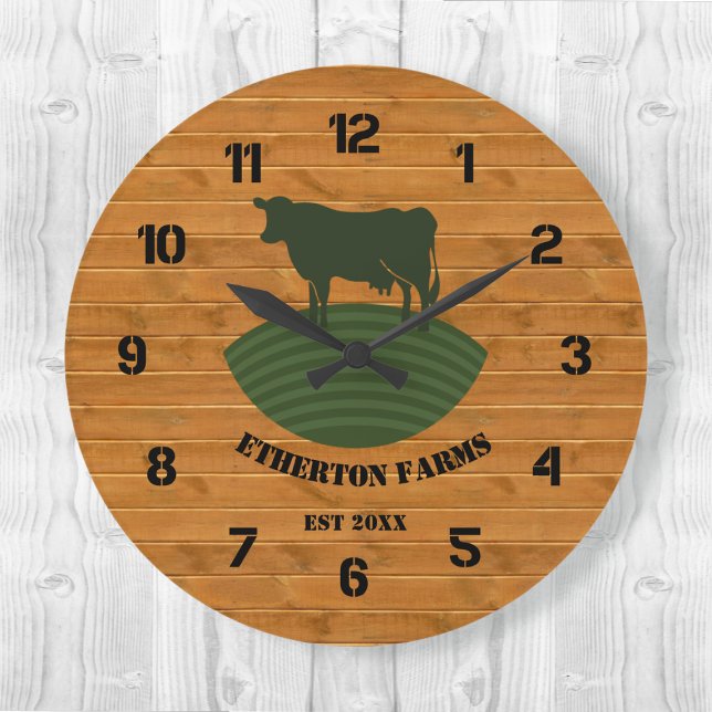 Rustic Faux Wood Farm Stead Acrylic Clock (Creator Uploaded)