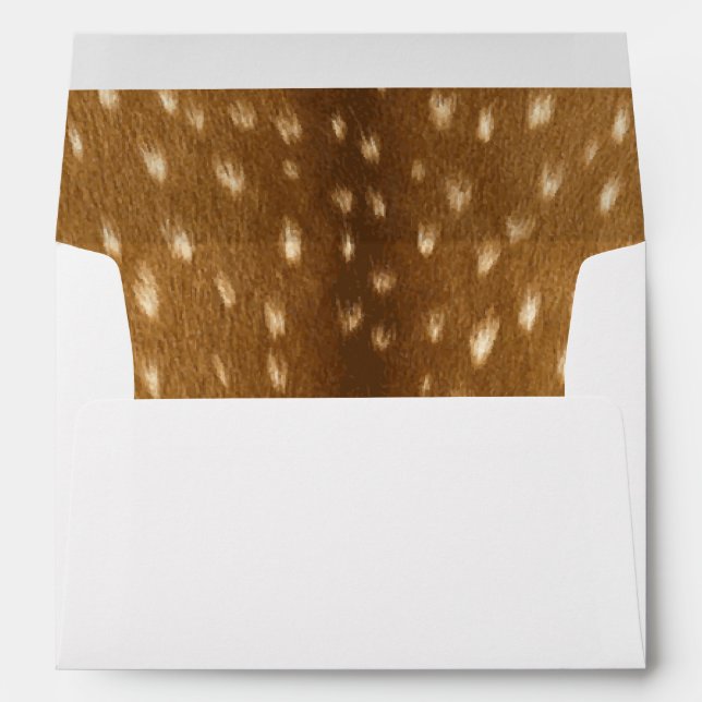 Rustic Fawn Deer Inside Print Envelope (Back (Bottom))