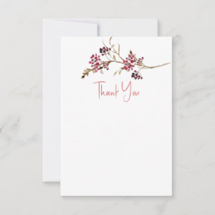 Rustic Fête des mariées Mariage Merci Cartes