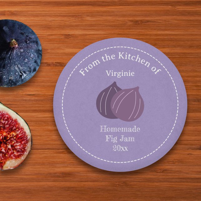 Rustic Fig Jam Label Sticker (Rustic Fig Jam Label Sticker)