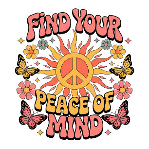 Rustic Find your Peace of Mind Golf Head Cover
