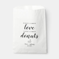 Rustic First Comes Love Doughnuts Sweet Treat Wedd