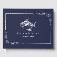 Rustic Fish Dark Blue Beach Wedding