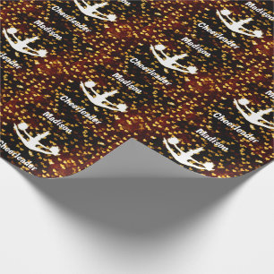 Rustic Floating Hearts Cheerleader Wrapping Paper