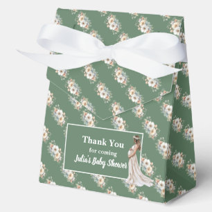Rustic Floral Baby Shower Favor Box