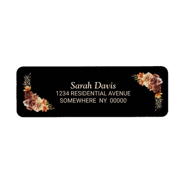 Rustic Floral Black (Front)