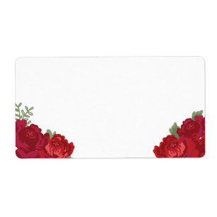 Rustic Floral Blank Large Address Labels
