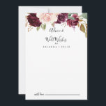 Rustic Floral Botanical Floral Wedding Well Wishes Advice Card<br><div class="desc">This rustic floral botanical floral wedding well wishes advice card is perfect for a modern wedding. The design features beautiful and colourful hand-drawn flowers and foliage, elegantly arranged into attractive bouquets. These cards are perfect for a wedding, bridal shower, baby shower, graduation party & more. Personalize the cards with the...</div>