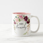 Rustic Floral Botanical Foliage Mrs Newlywed Bride Two-Tone Coffee Mug<br><div class="desc">This rustic floral botanical foliage mrs newlywed bride coffee mug is a perfect gift to the bride or bride to be for a modern wedding shower. The design features beautiful and colourful hand-drawn flowers and foliage,  elegantly arranged into attractive bouquets.</div>