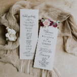 Rustic Floral Botanical Foliage Wedding Program<br><div class="desc">This rustic floral botanical foliage wedding program is perfect for a modern wedding. The design features beautiful and colourful hand-drawn flowers and foliage,  elegantly arranged into attractive bouquets.</div>