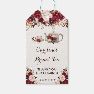 Rustic Floral Bridal Tea Shower ChicFavor Tag